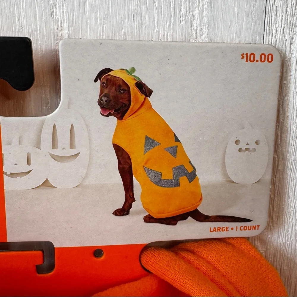 Reflective Jack-O-Lantern Pumpkin Hoodie Pet Costume, Dog/Cat Hyde & Eek!